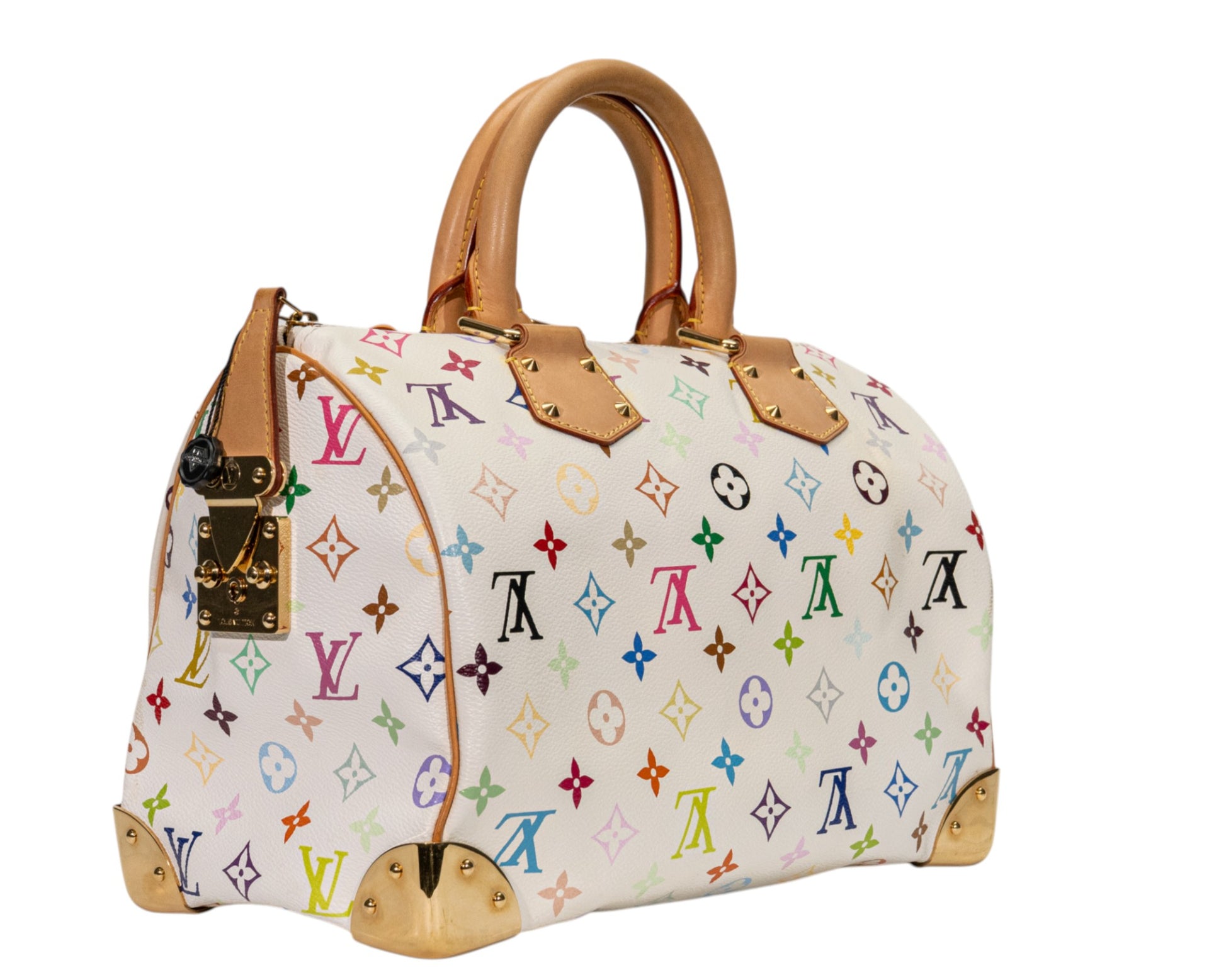 Louis Vuitton Speedy 30 Monogram Multicolore Blanc