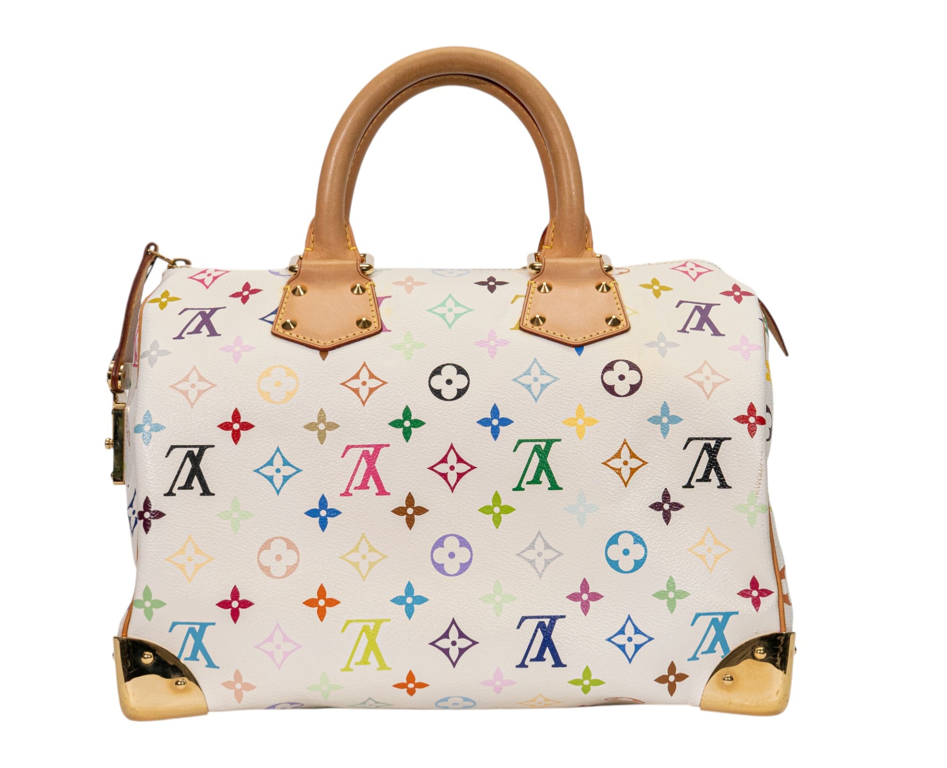 Louis Vuitton Speedy 30 Monogram Multicolore Blanc