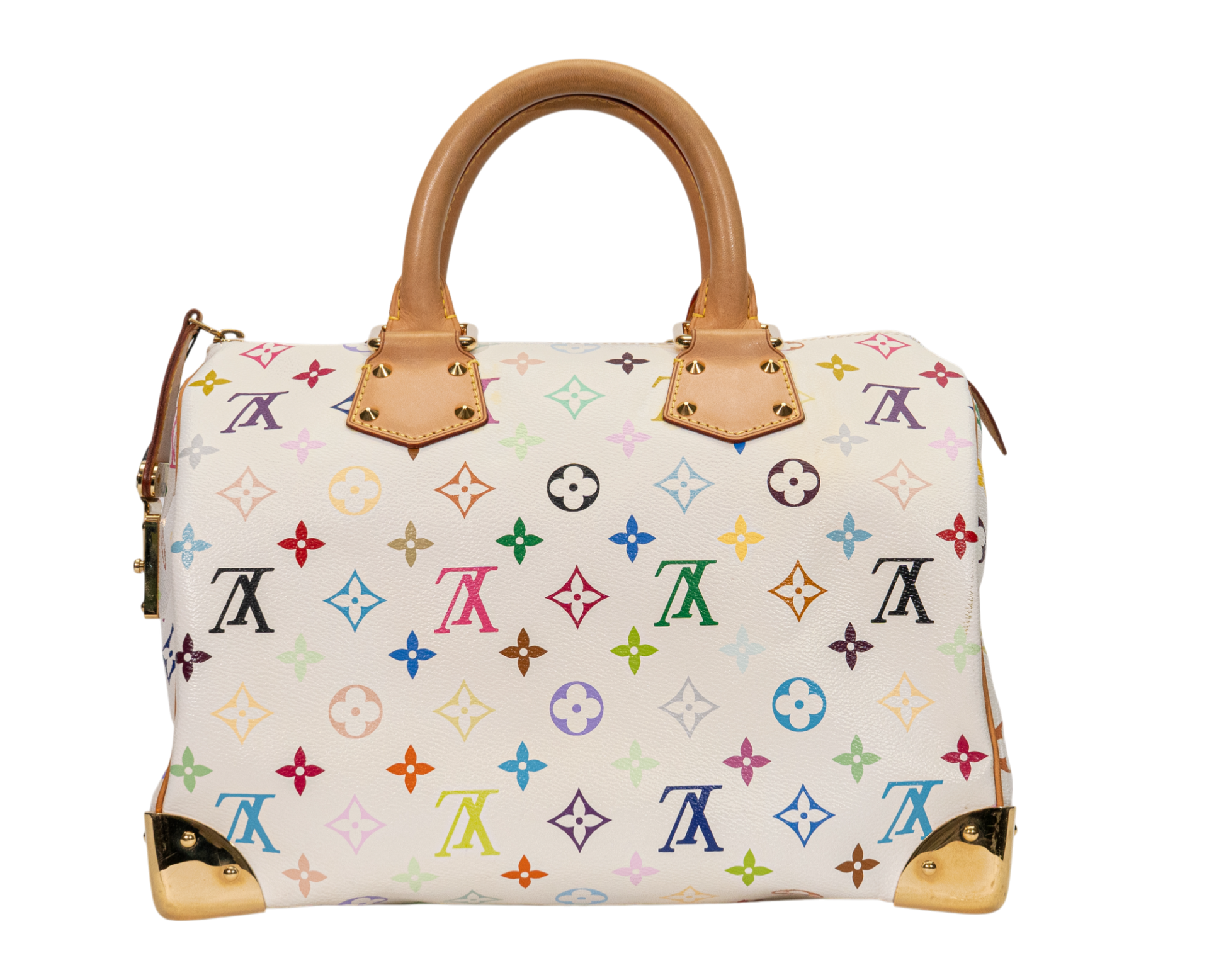 Louis Vuitton Speedy 30 Monogram Multicolore Blanc