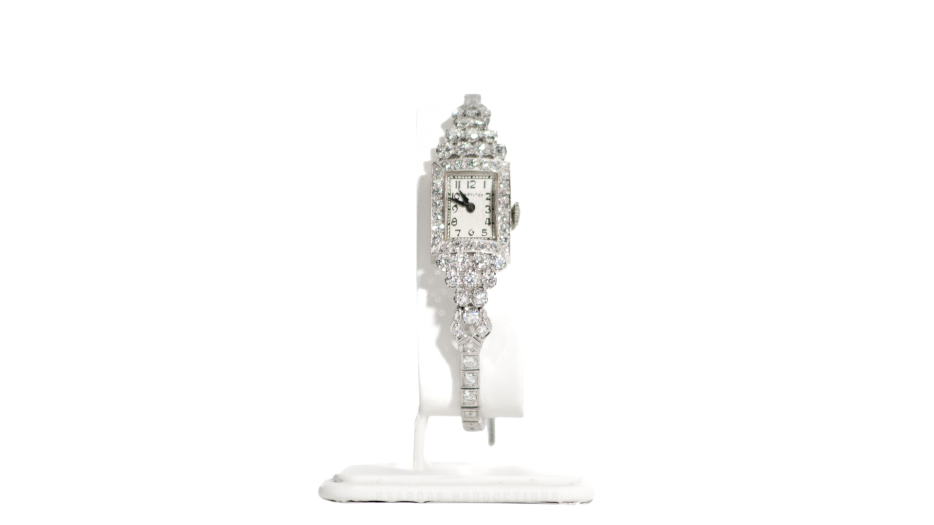 Vintage Hamilton Fine Platinum & Natural Diamond Ladies Watch