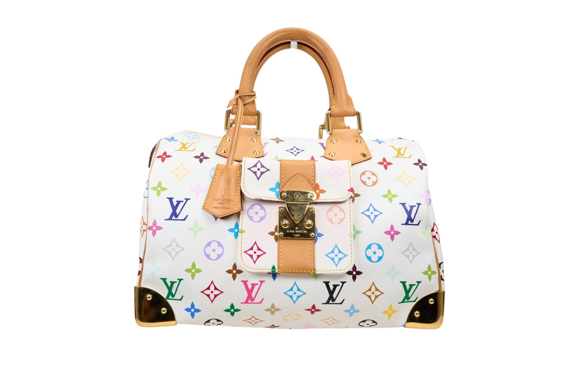 Louis Vuitton Speedy 30 Monogram Multicolore Blanc