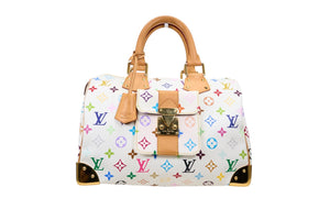 Louis Vuitton Speedy 30 Monogram Multicolore Blanc