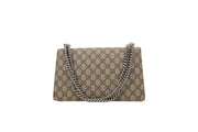 Gucci GG Dionysus Supreme Yellow Suede Medium Shoulder Bag