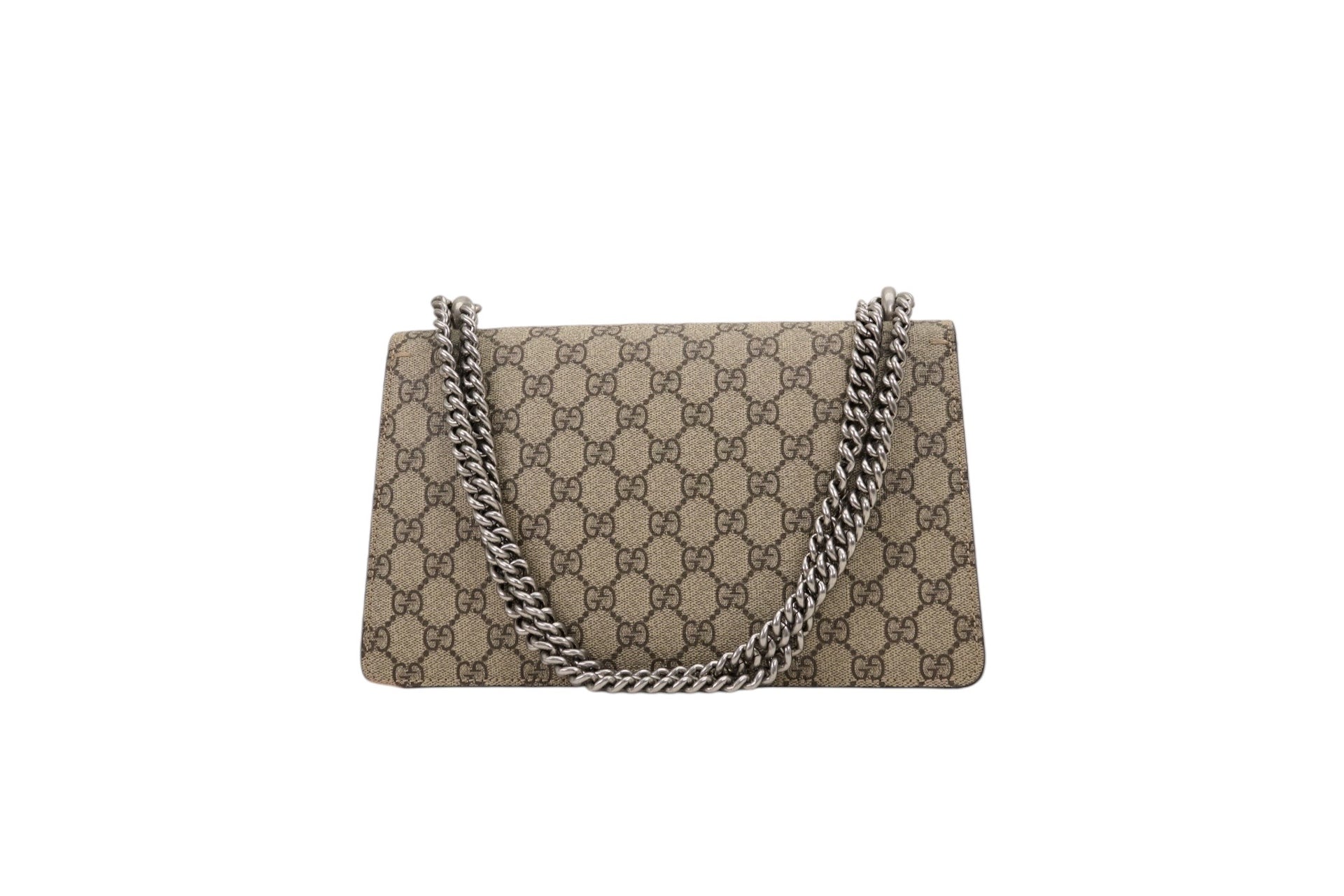 Gucci GG Dionysus Supreme Yellow Suede Medium Shoulder Bag