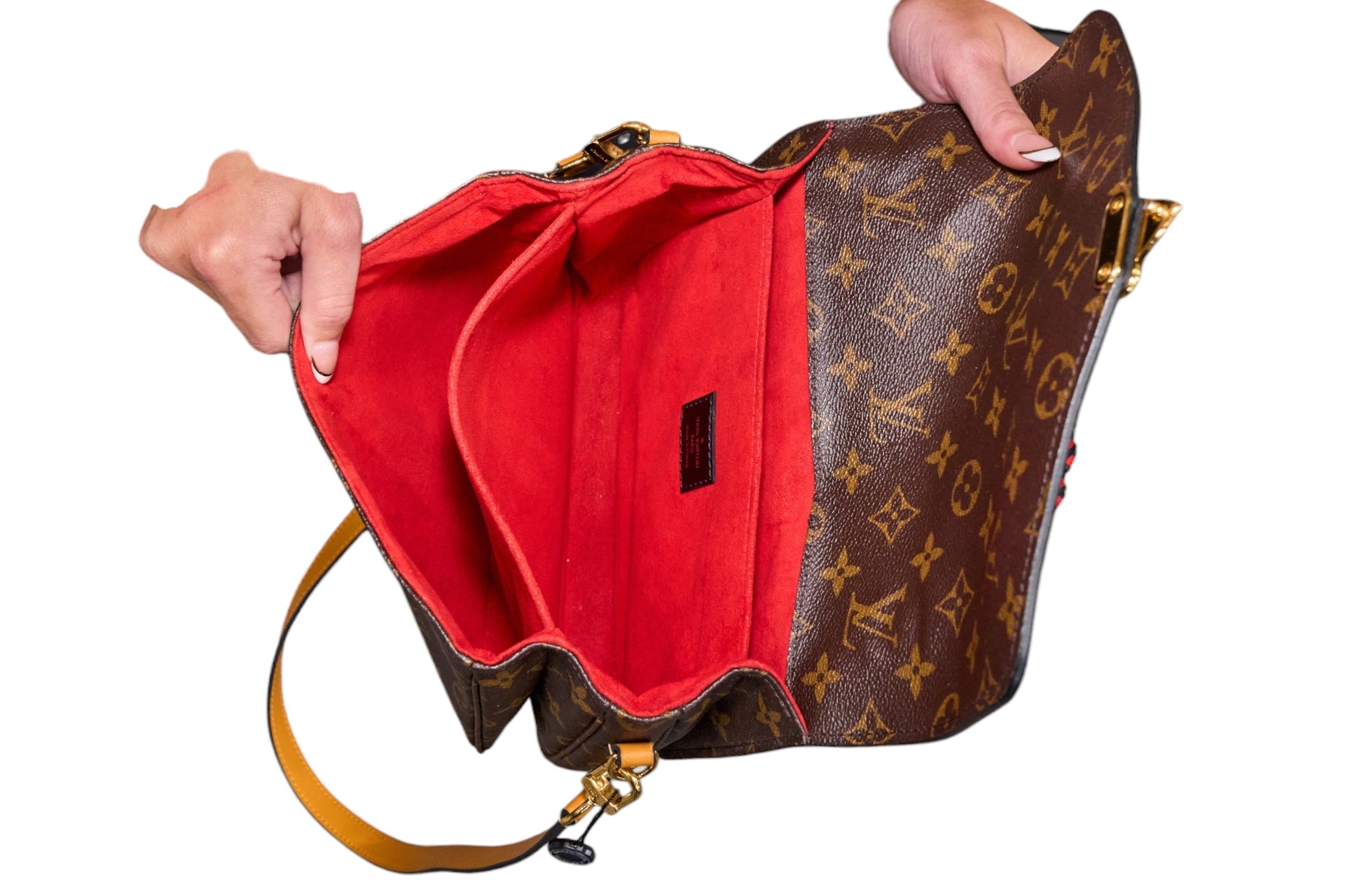 Louis Vuitton Pochette Metis Monogram Braided Coquelicot