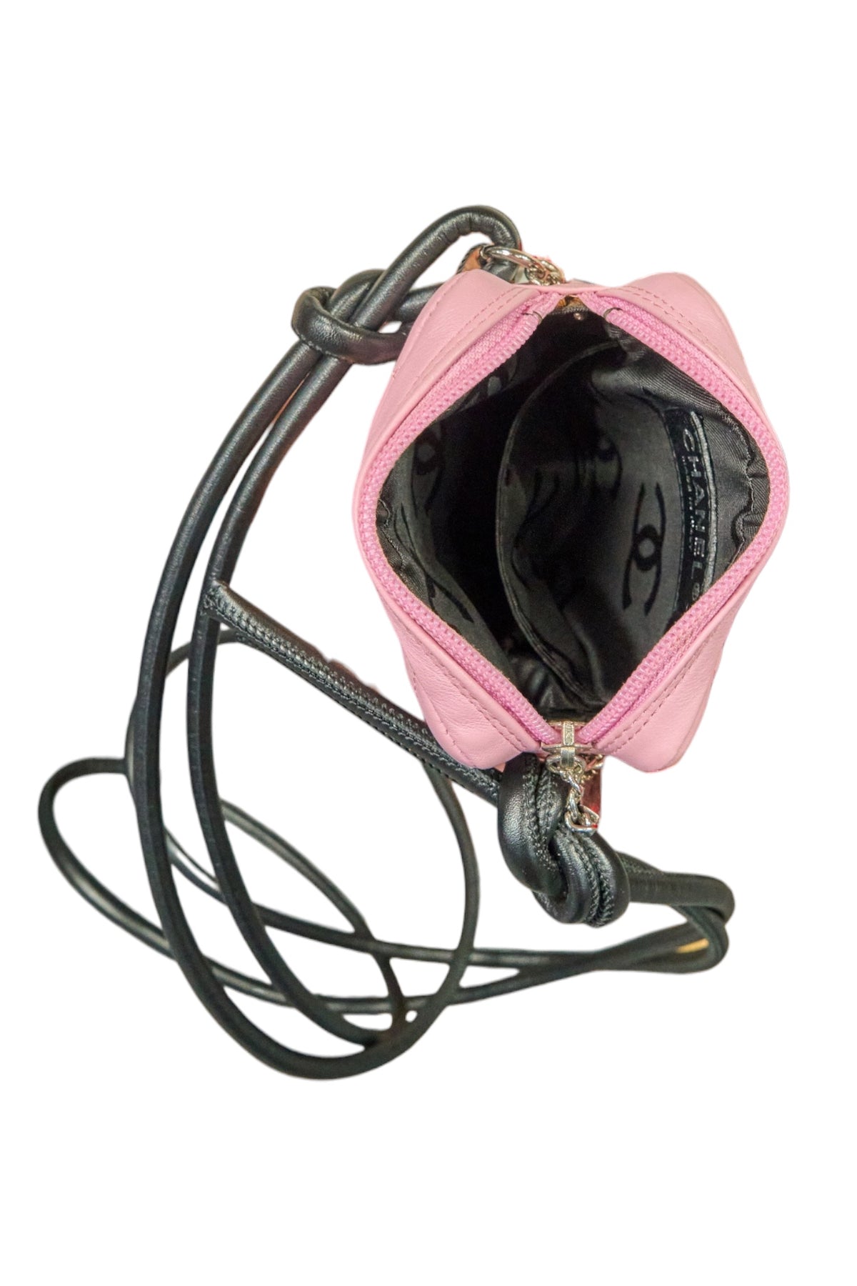 Chanel Pink Quilted Leather Cambon Crossbody