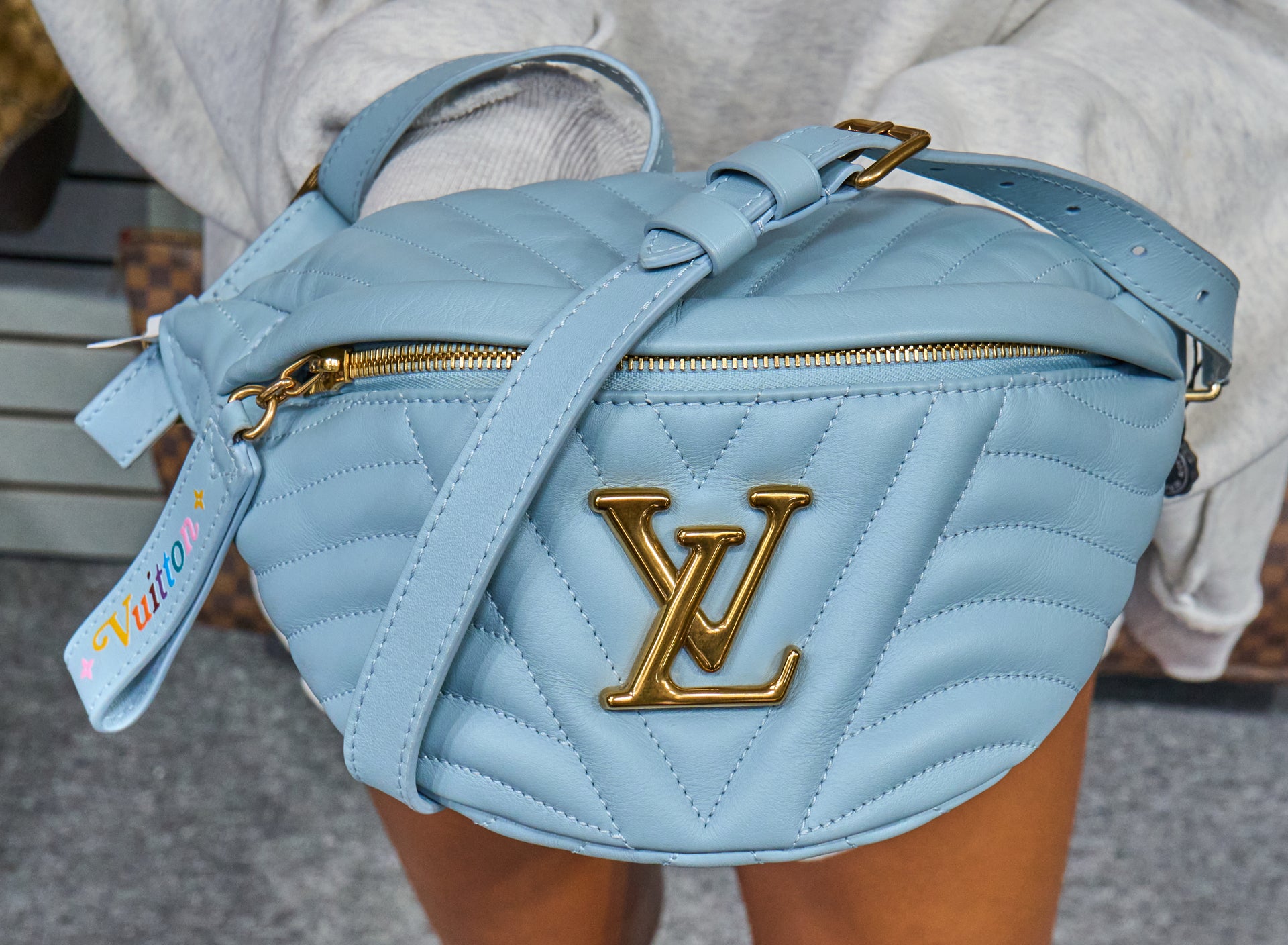 Louis Vuitton New Wave Bumbag Calfskin Porcelain Blue