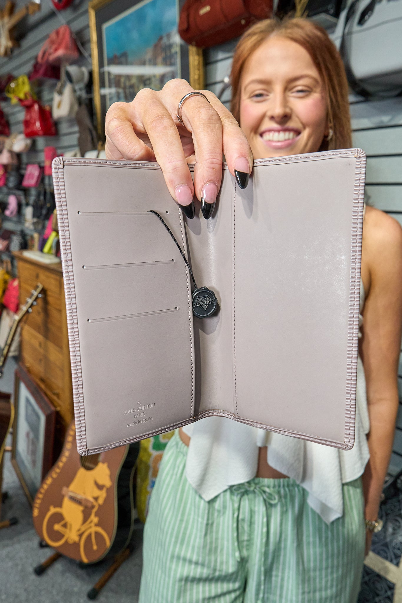 Louis Vuitton Grey Epi Leather Pocket Organizer
