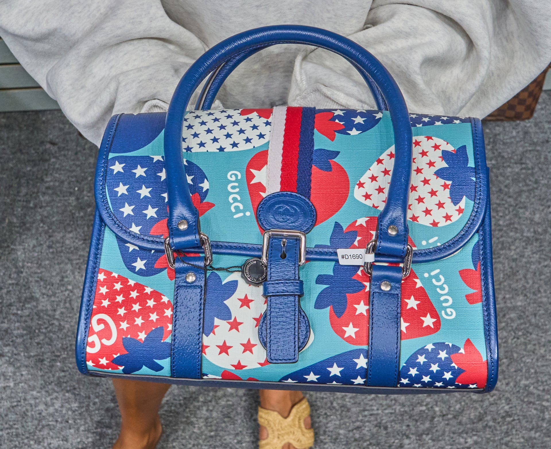 Gucci Strawberry Stars Handle Bag
