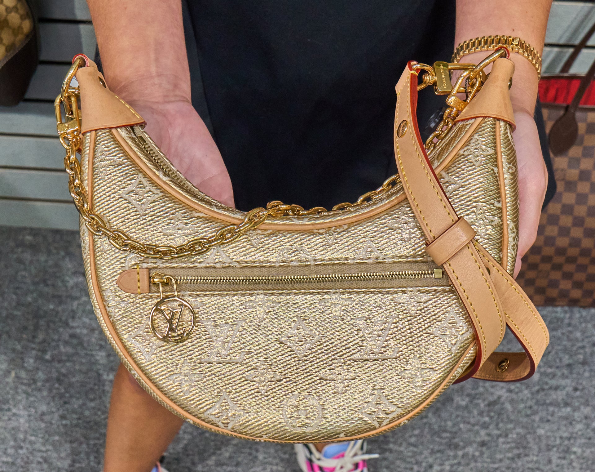 Louis Vuitton Loop Monogram Jacquard Gold