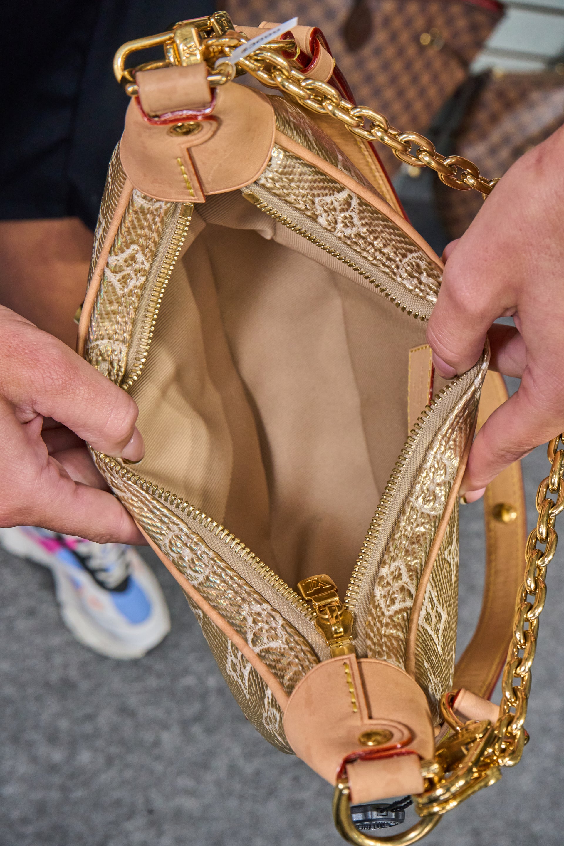 Louis Vuitton Loop Monogram Jacquard Gold