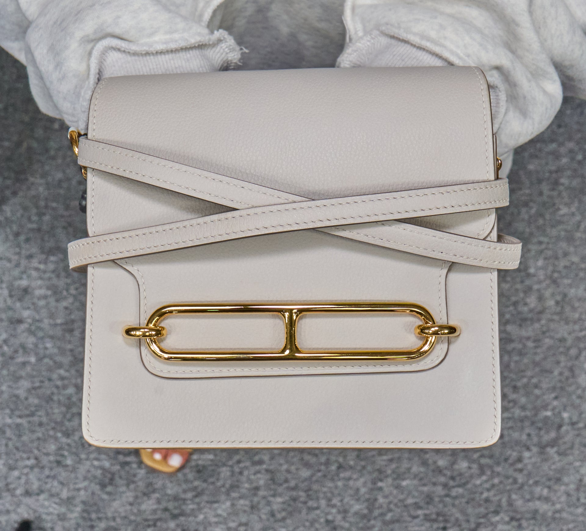 Hermes Mini Roulis Evercolor Gris