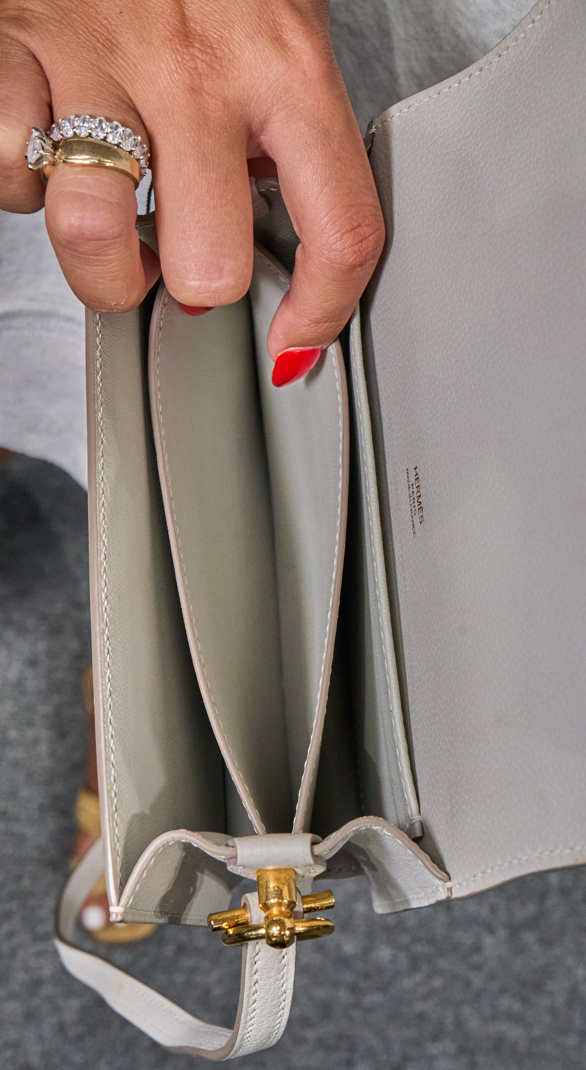 Hermes Mini Roulis Evercolor Gris