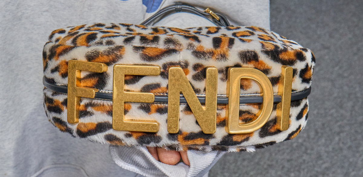 Fendi Leopard Print Small Fendigraphy Bag