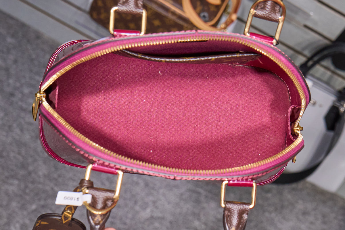 Louis Vuitton Alma BB Monogram Miroir Lisse Magenta