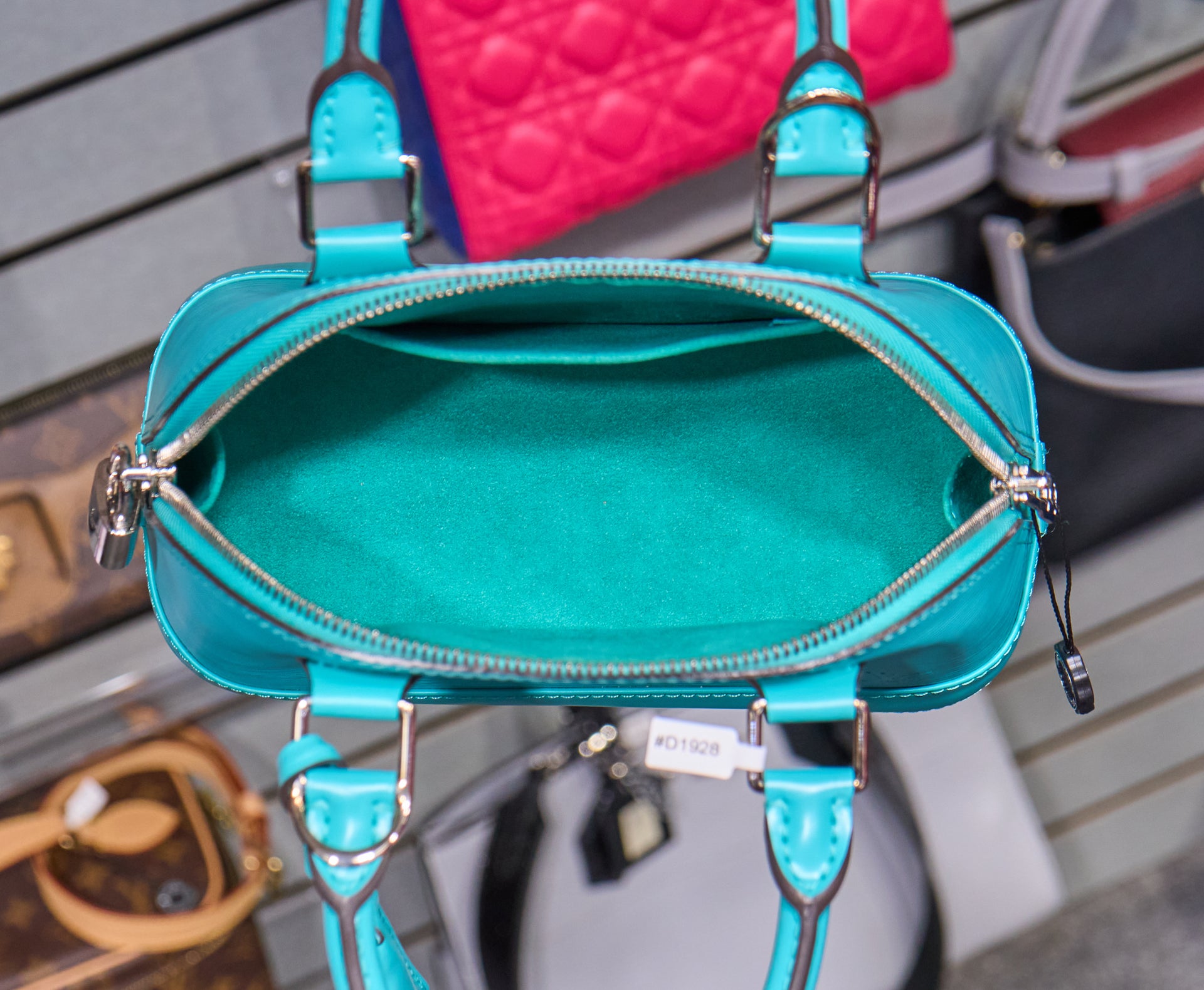 Louis Vuitton Alma BB Epi Turquoise