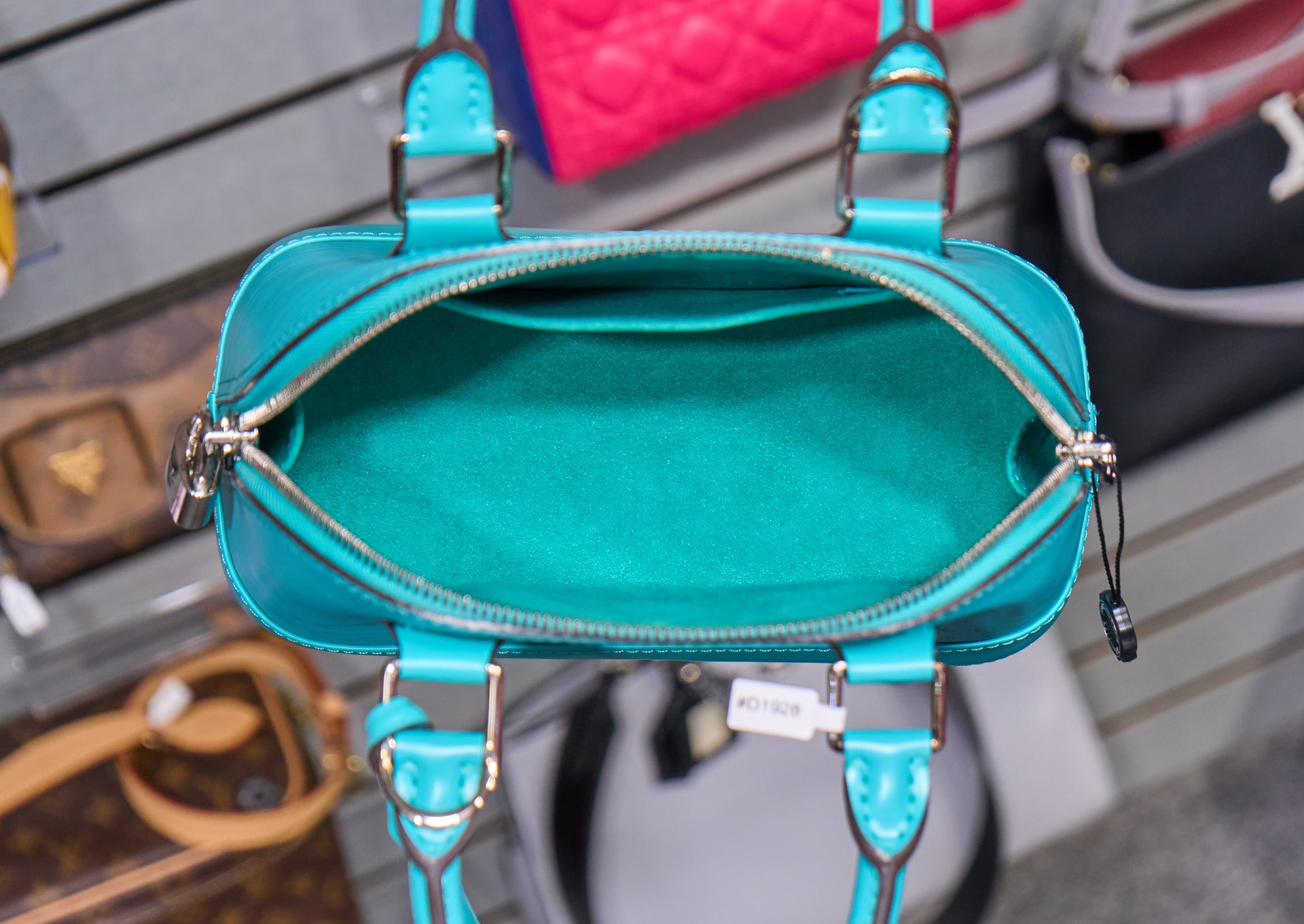 Louis Vuitton Alma BB Epi Turquoise