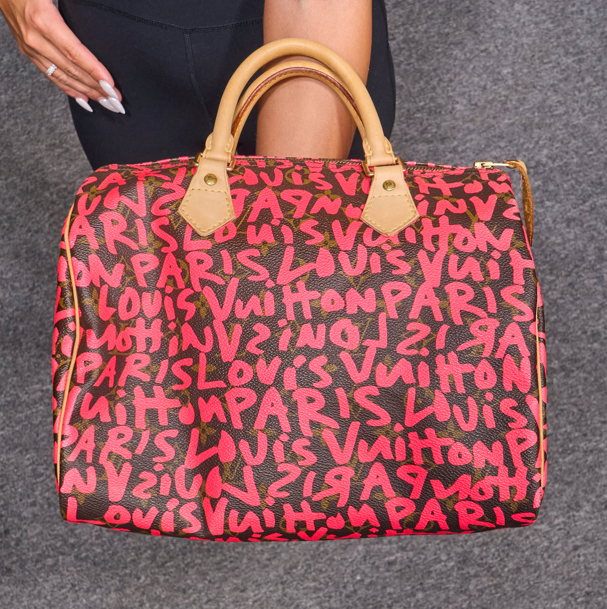 Louis Vuitton Speedy 30 Monogram Graffiti Fuchsia