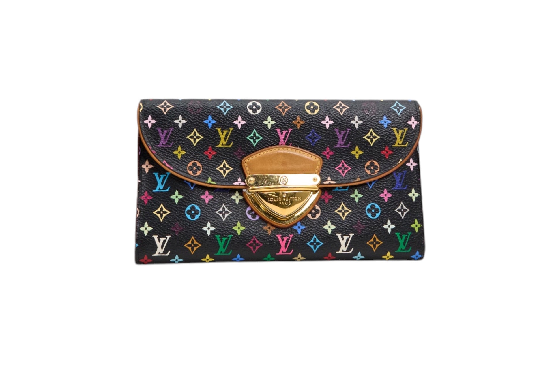 Louis Vuitton Eugenie Wallet Monogram Multicolore Noir