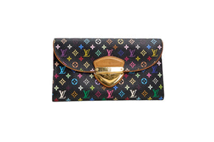 Louis Vuitton Eugenie Wallet Monogram Multicolore Noir