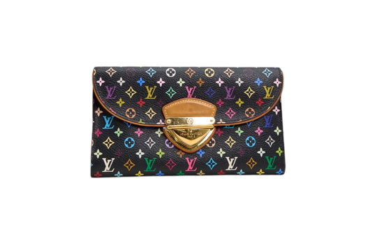 Louis Vuitton Eugenie Wallet Monogram Multicolore Noir