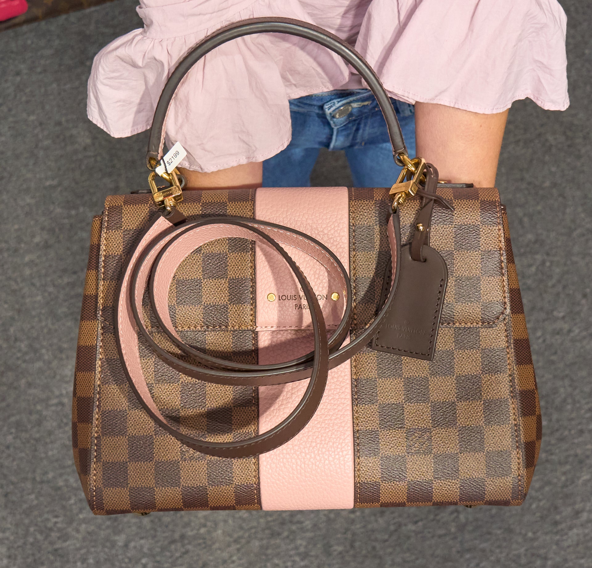 Louis Vuitton Bond Street MM Damier Ebene Magnolia
