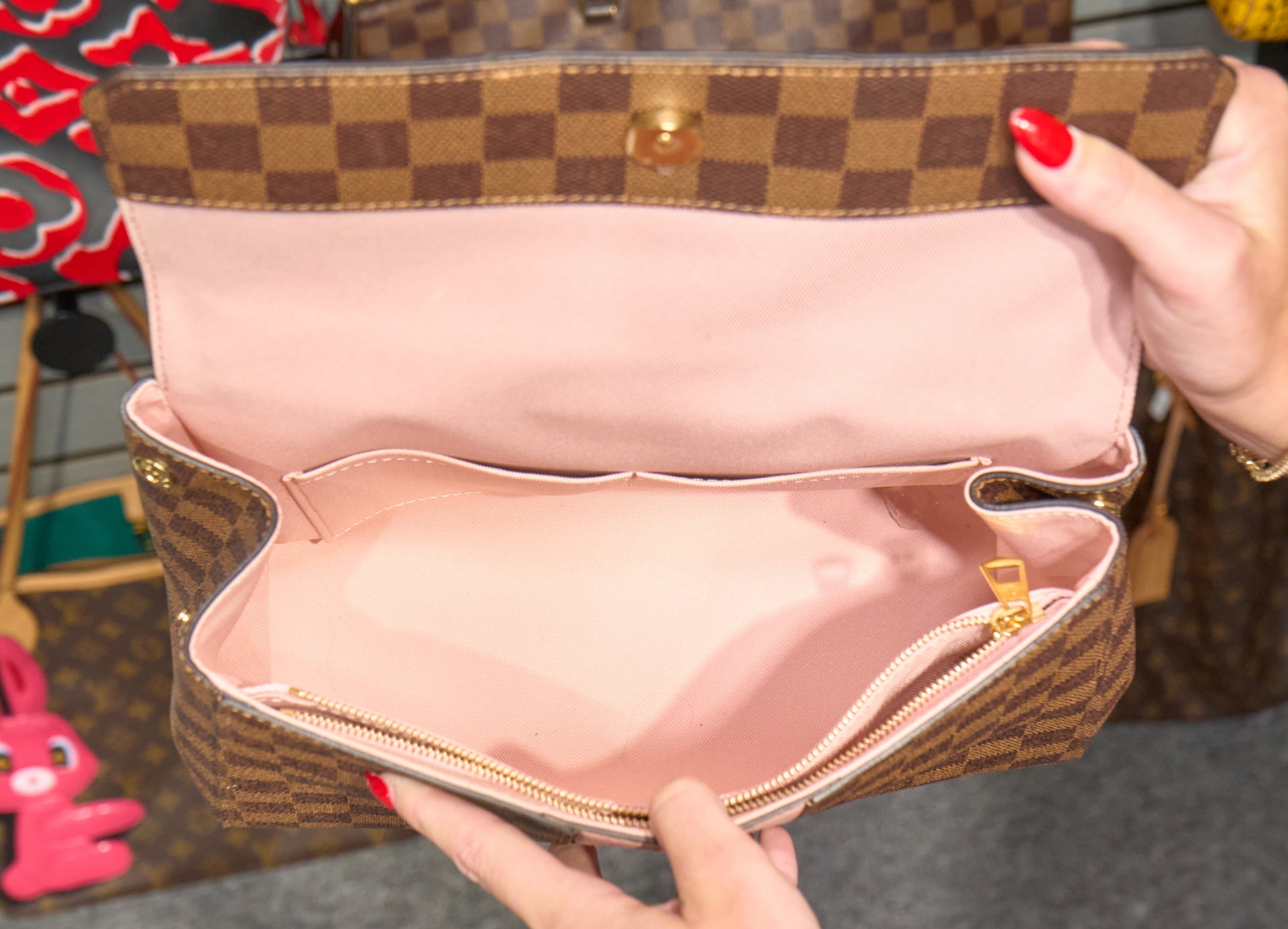 Louis Vuitton Bond Street MM Damier Ebene Magnolia