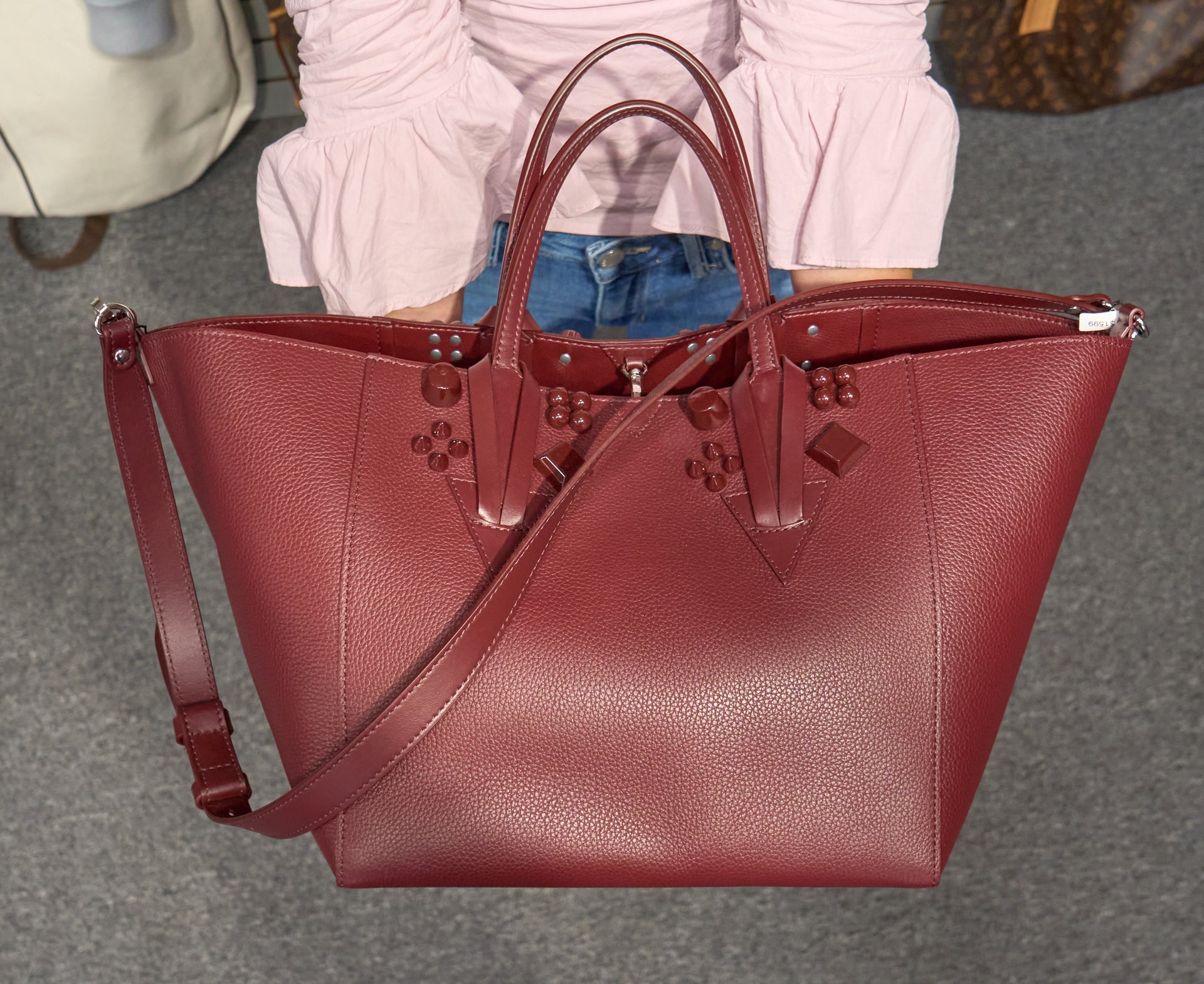 Christian Louboutin Cabachic Bourdeaux Cabata Crossbody