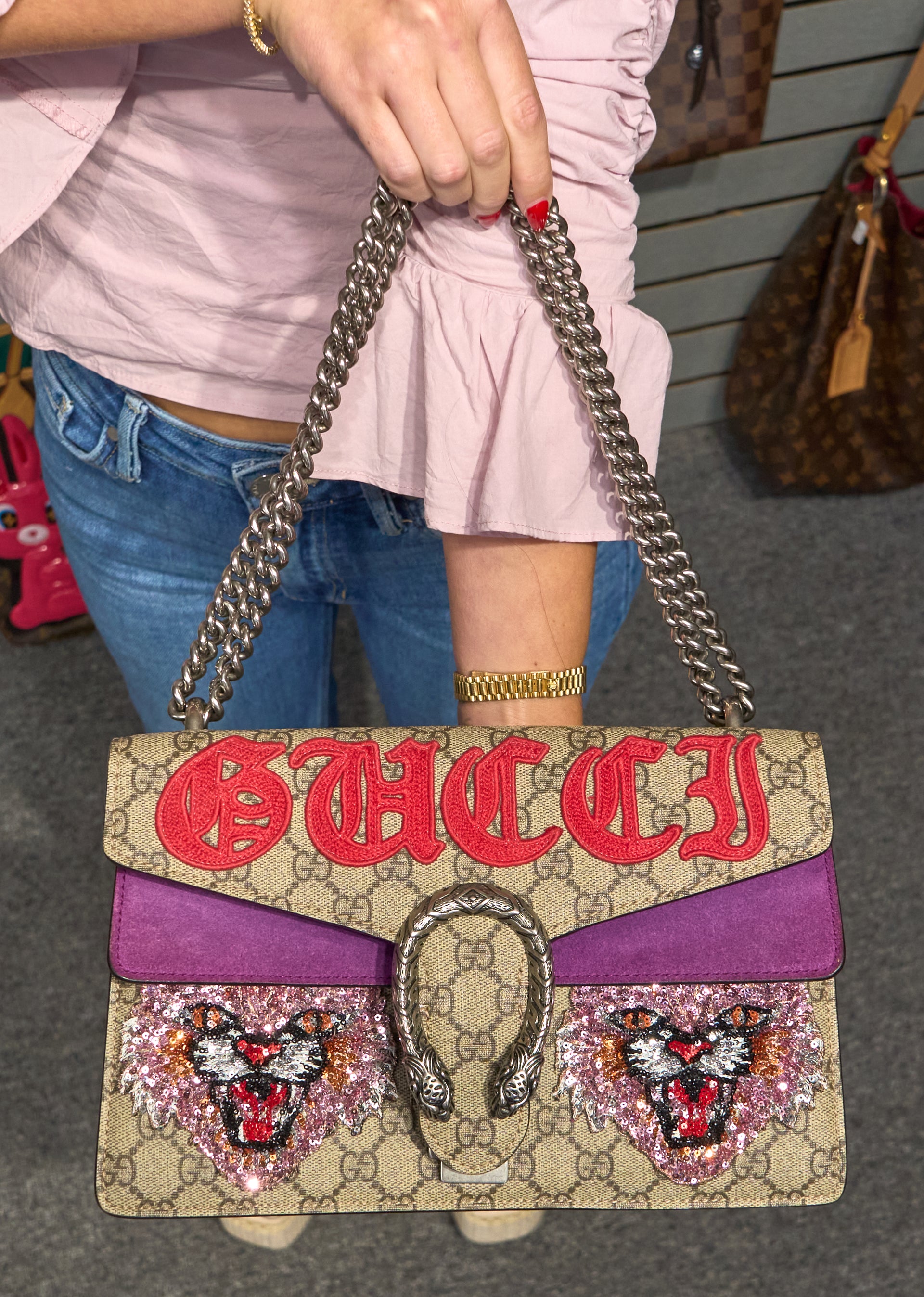 Gucci Small Dionysus Supreme Angry Cat