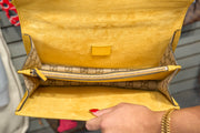 Gucci GG Dionysus Supreme Yellow Suede Medium Shoulder Bag