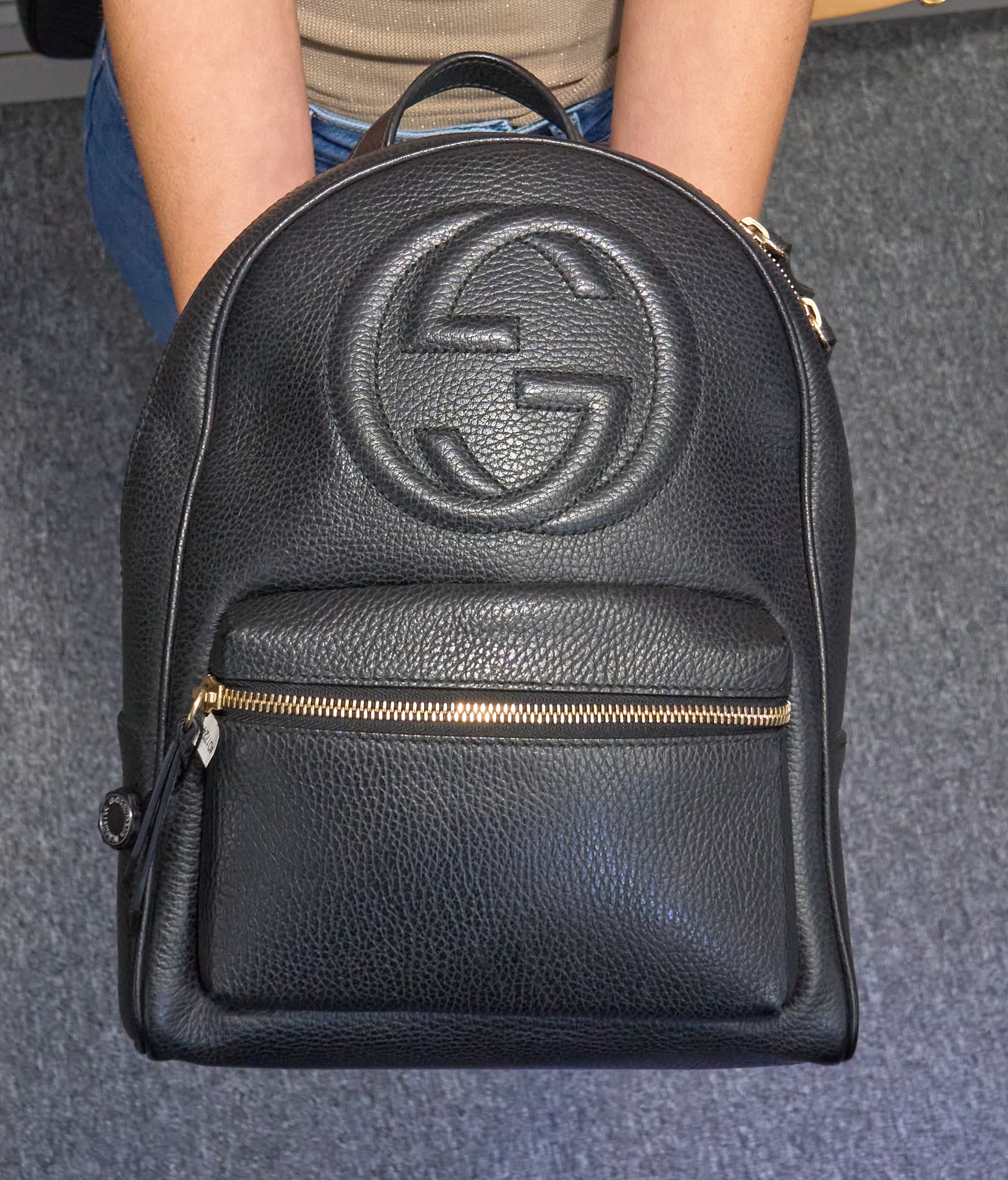 Gucci Black Soho Chain Backpack