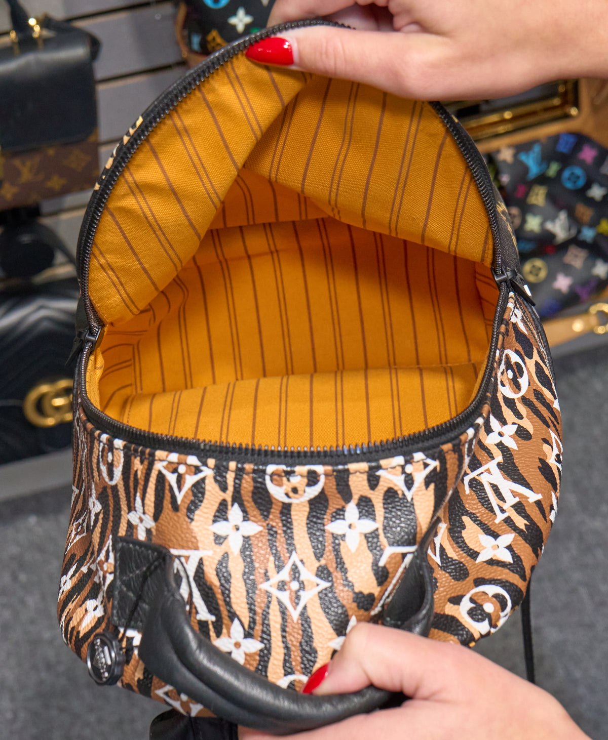 Louis Vuitton Palm Springs PM Monogram Giant Jungle Noir