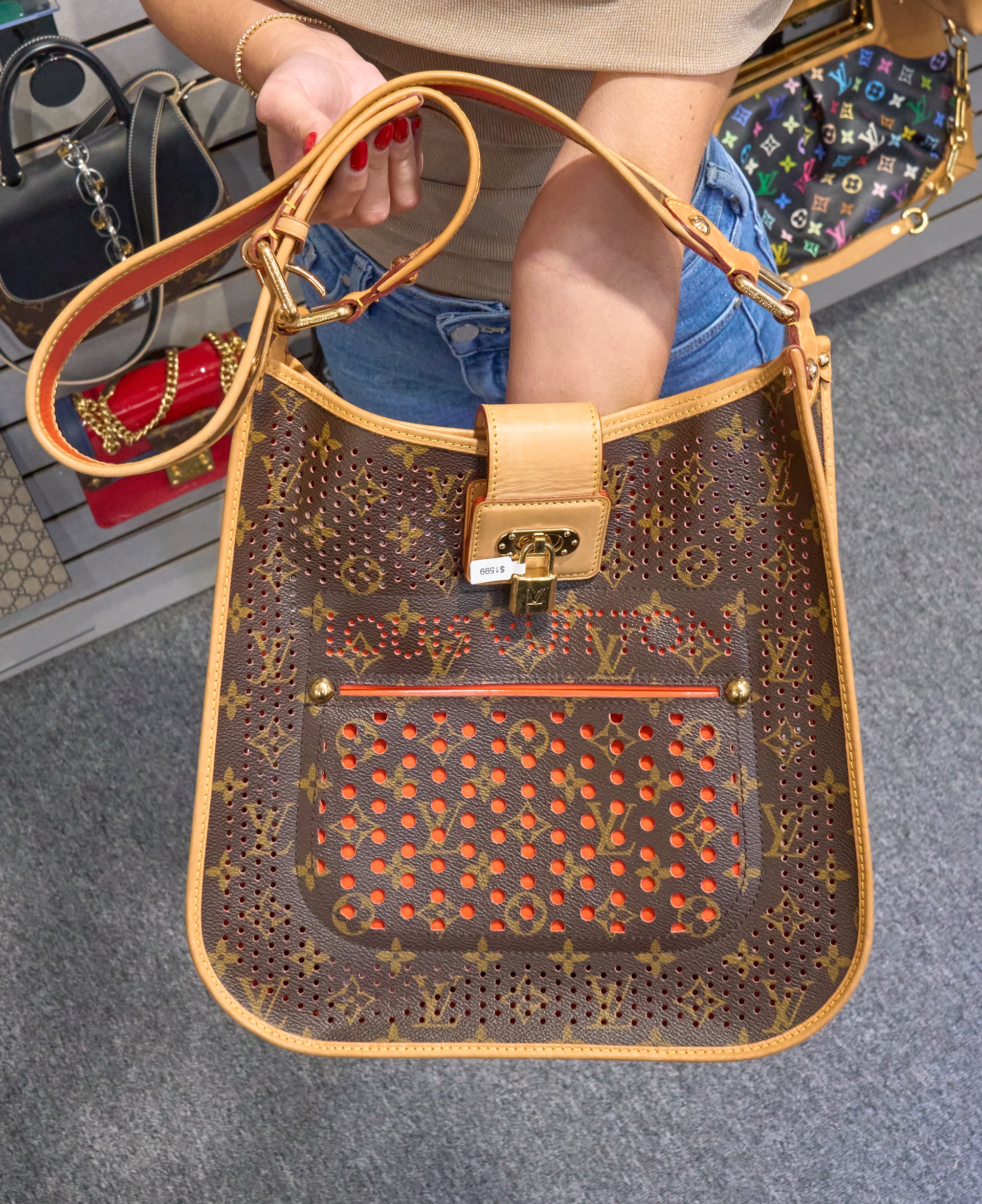 Louis Vuitton Musette Monogram Perforations Orange