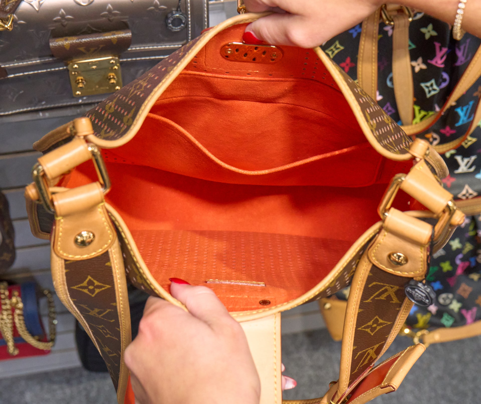 Louis Vuitton Musette Monogram Perforations Orange