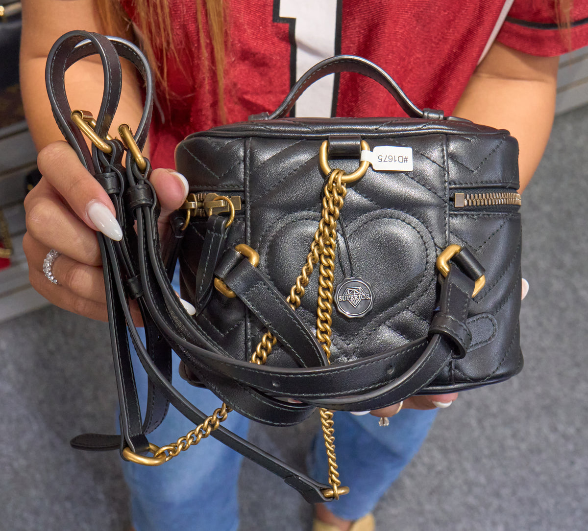 Gucci GG Marmont Vanity Backpack Matelasse Leather