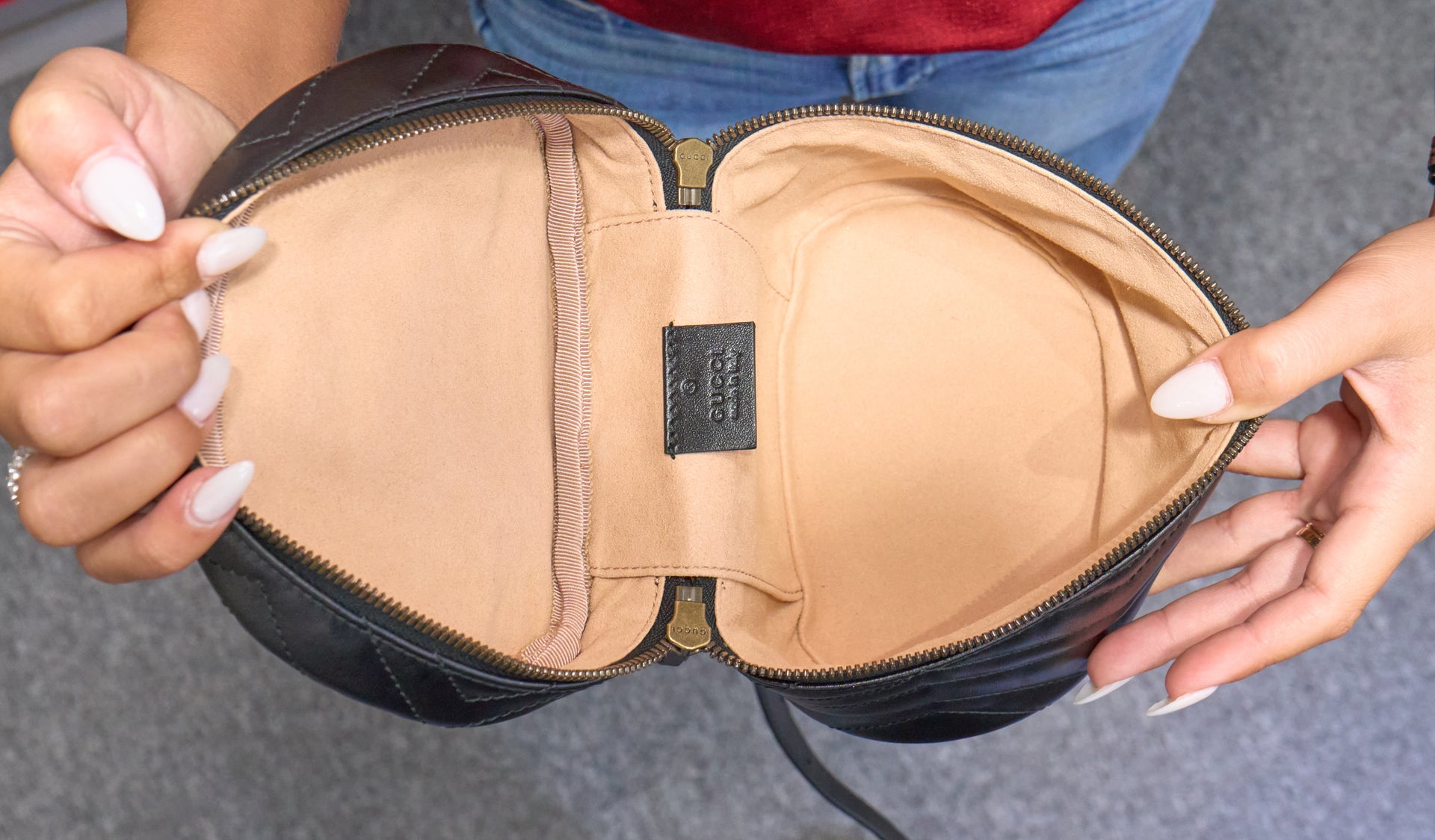Gucci GG Marmont Vanity Backpack Matelasse Leather