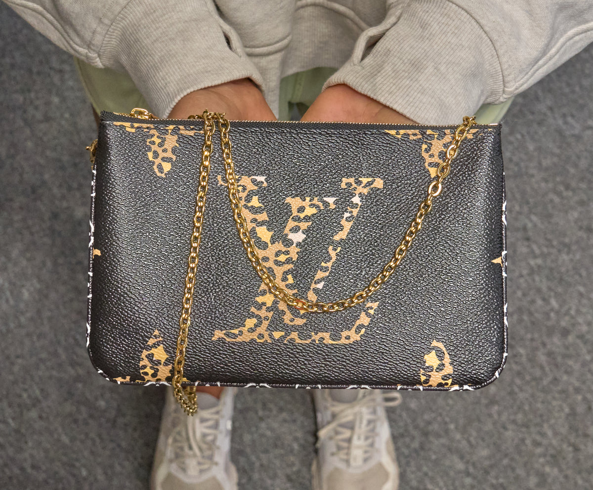 Louis Vuitton Monogram Gian Jungle Pocjette Double Zip