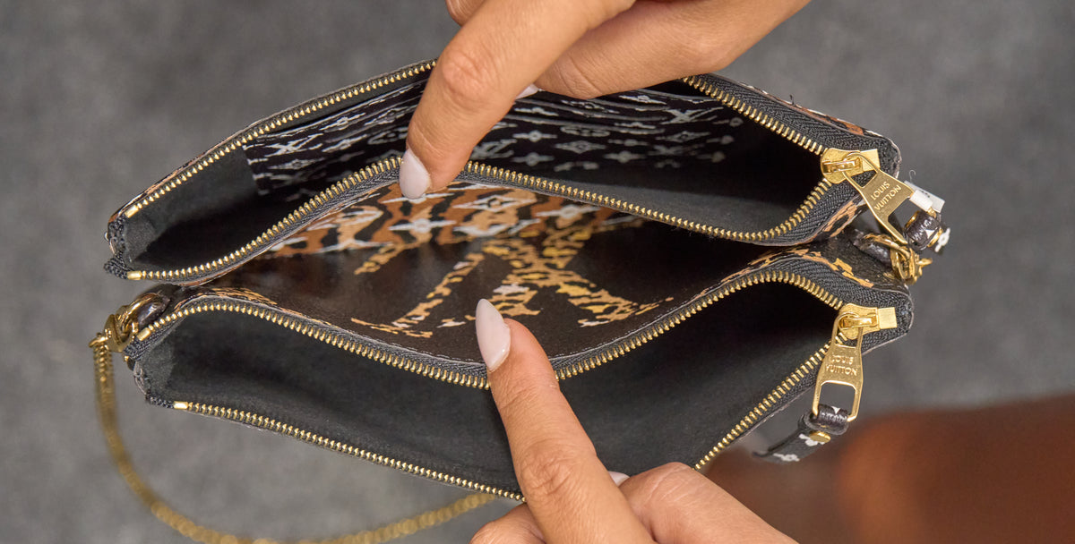Louis Vuitton Monogram Gian Jungle Pocjette Double Zip