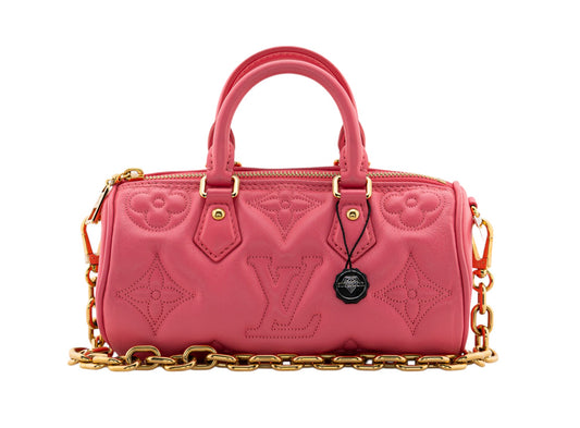 Louis Vuitton Papillon BB Bubblegram Calfskin Dragon Fruit