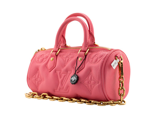 Louis Vuitton Papillon BB Bubblegram Calfskin Dragon Fruit