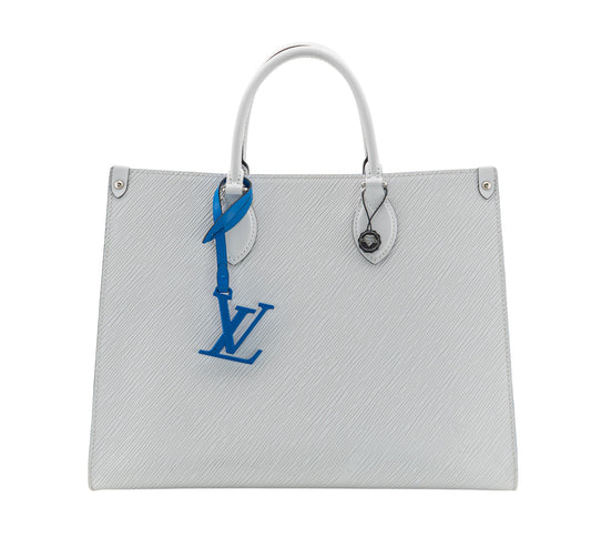 Louis Vuitton Onthego MM Epi White / Blue