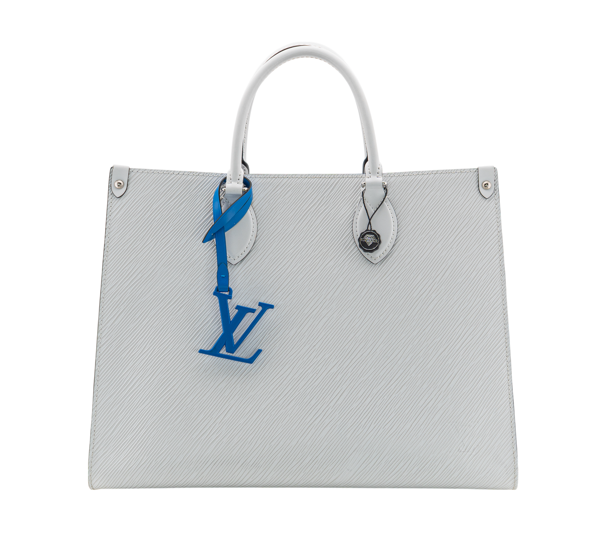 Louis Vuitton Onthego MM Epi White / Blue