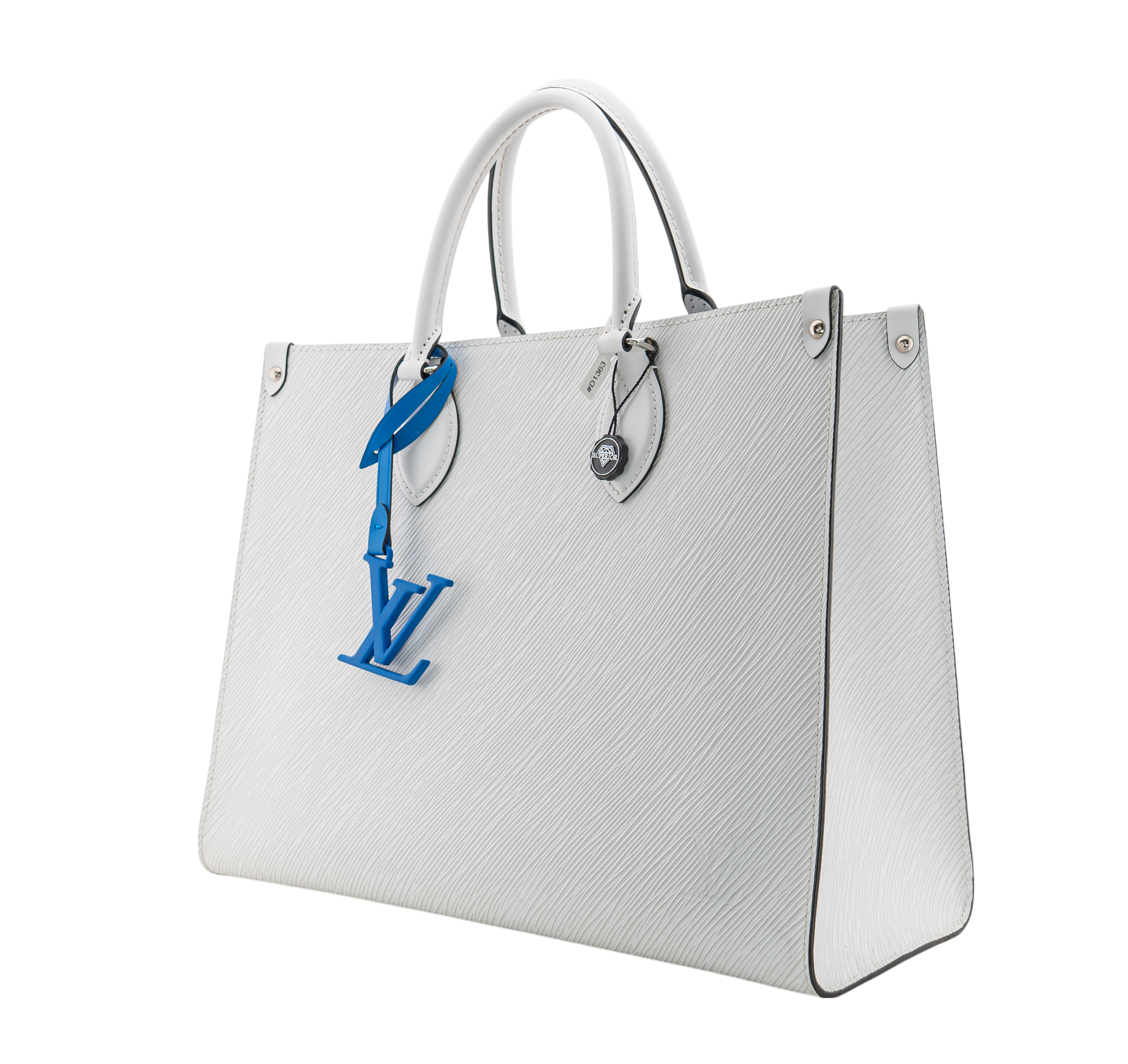 Louis Vuitton Onthego MM Epi White / Blue