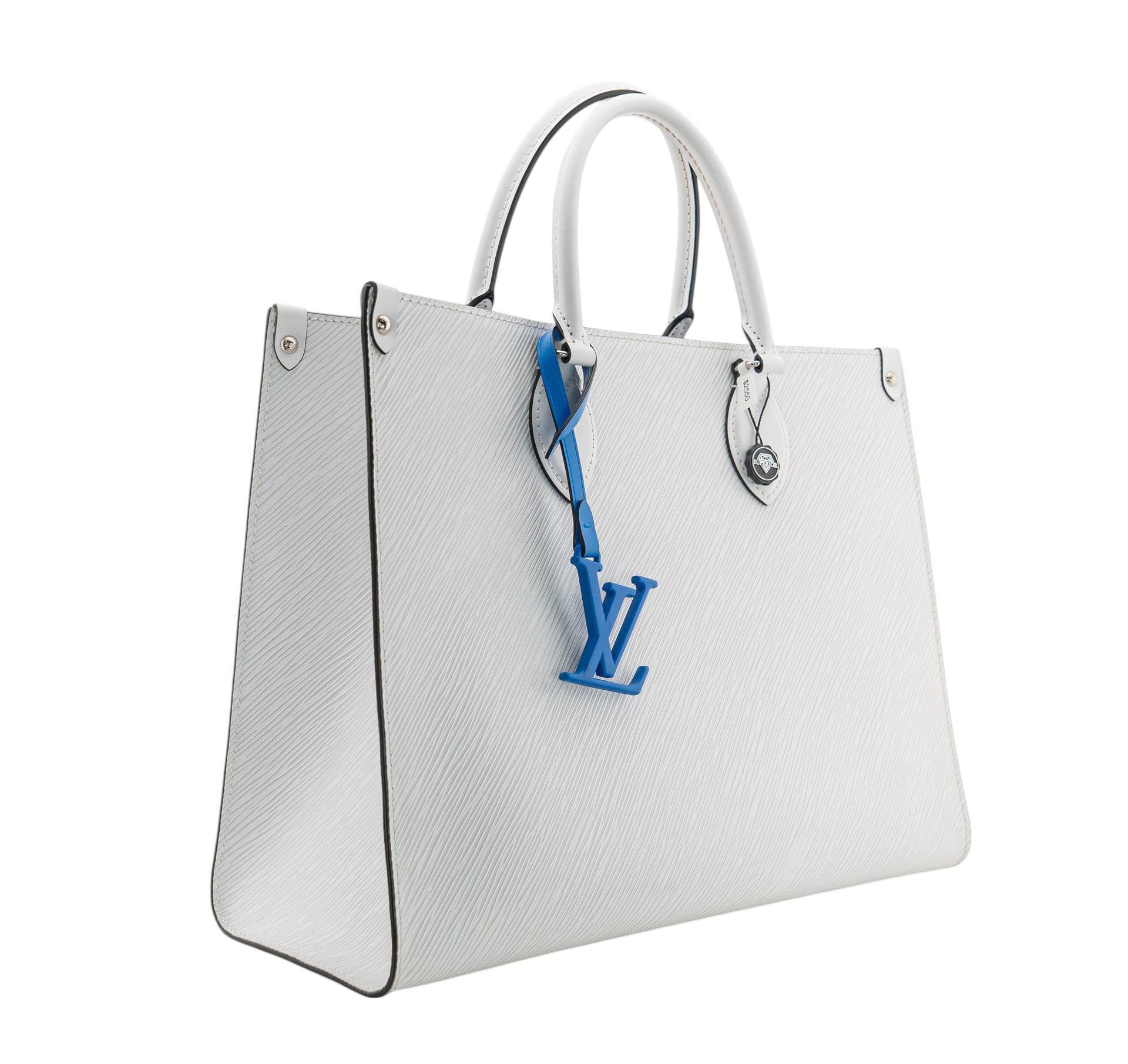 Louis Vuitton Onthego MM Epi White / Blue