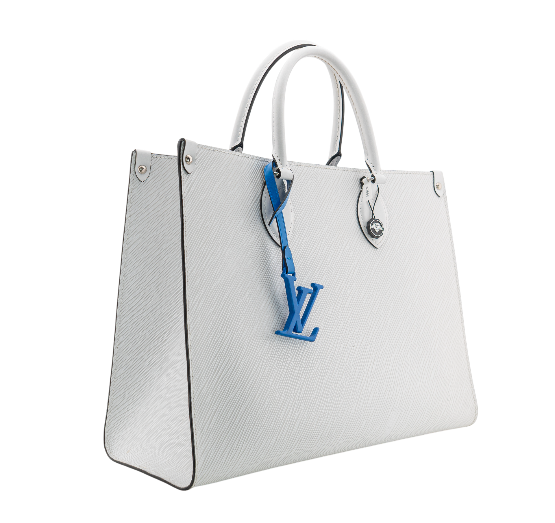 Louis Vuitton Onthego MM Epi White / Blue