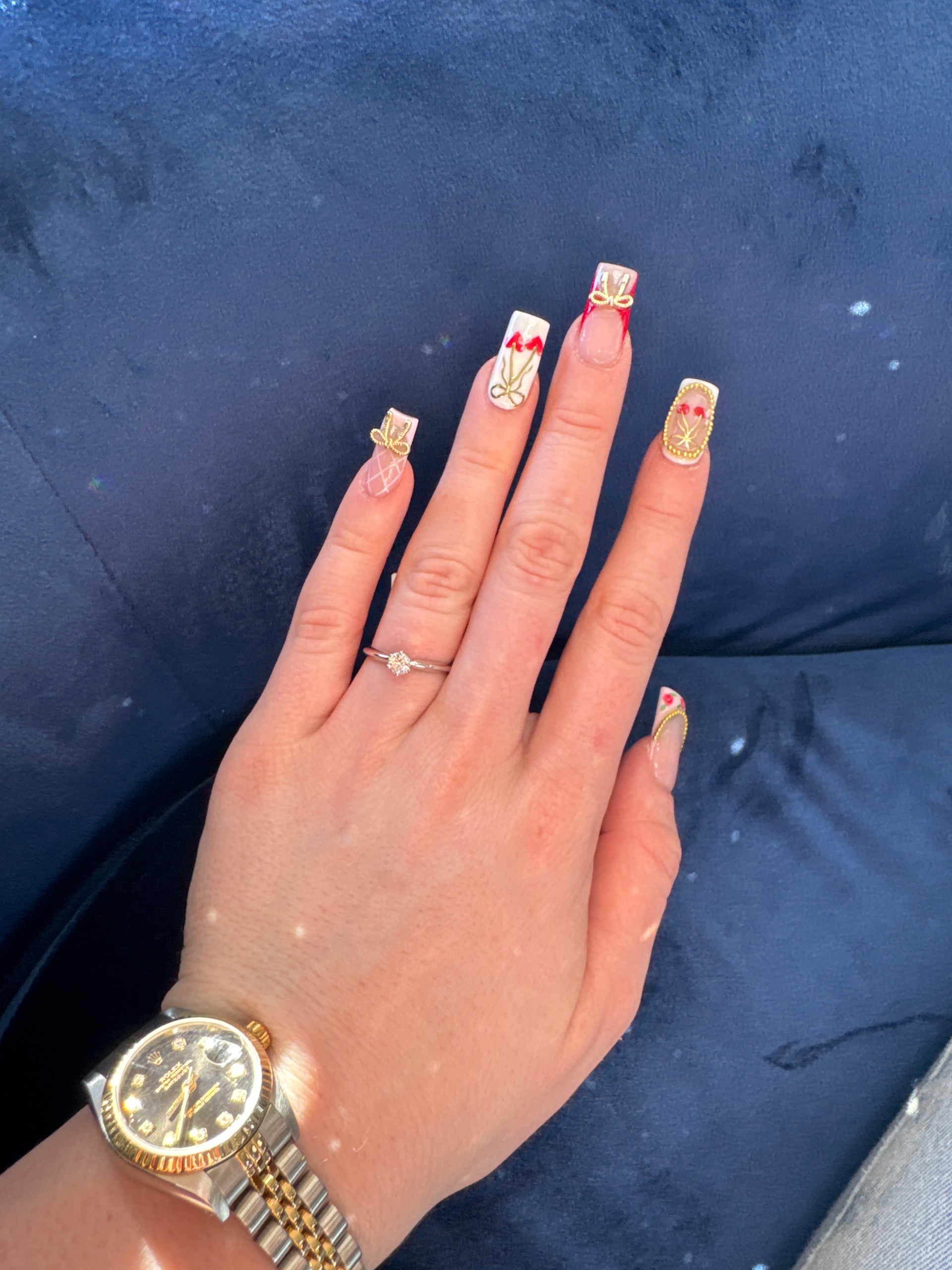 Natural Round Diamond Solitaire Set in 14K White Gold