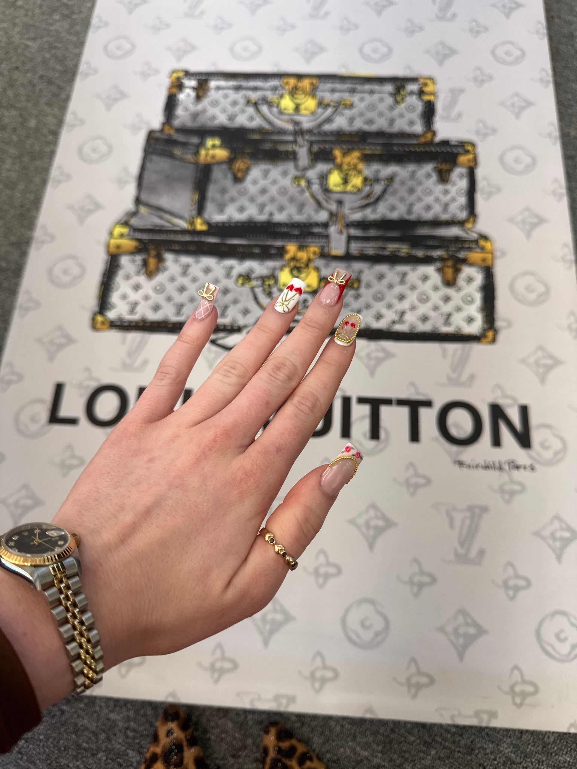 Sapphire & Diamond Ring Set in 10K Yellow Gold