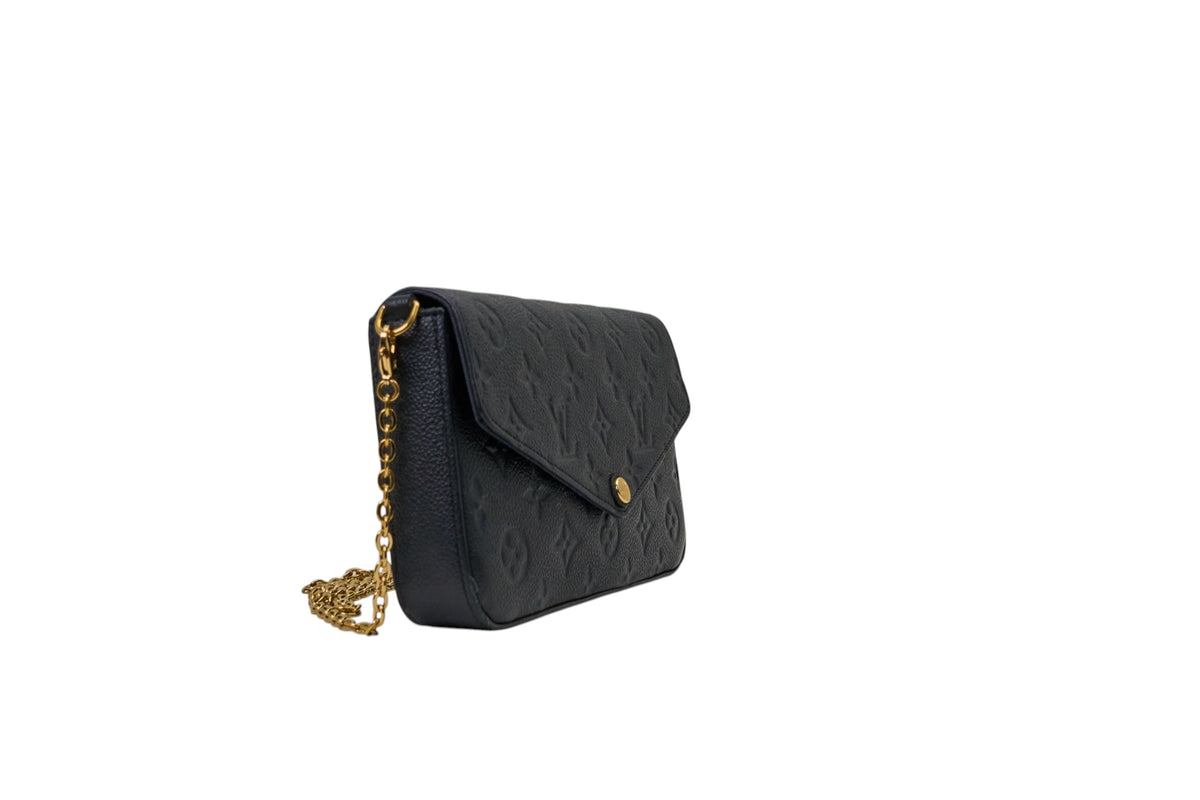 Louis Vuitton Felicie Pochette Monogram Empreinte Noir