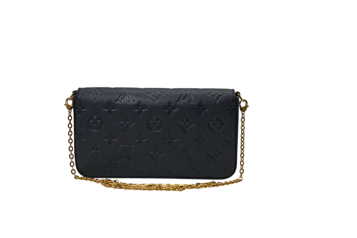 Louis Vuitton Felicie Pochette Monogram Empreinte Noir