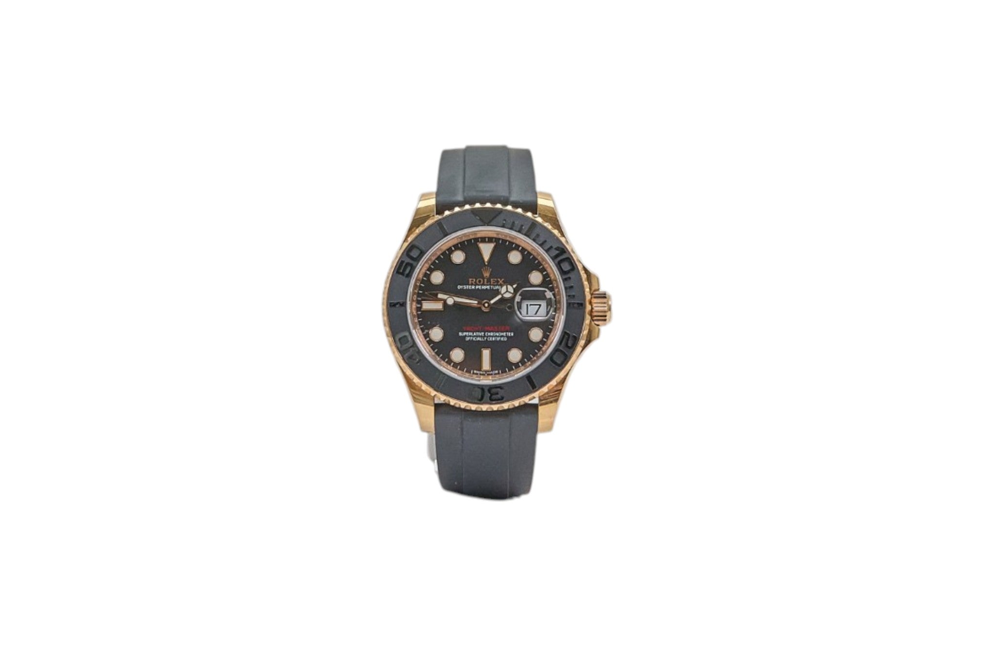 Rolex Yachtmaster 40 Rose Gold Oysterflex